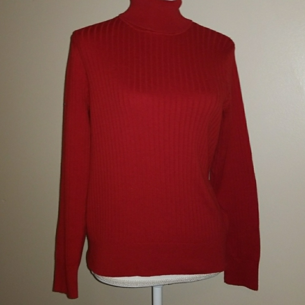 Red Turtleneck Sweater
